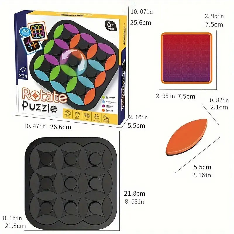 Rotating Leaf Puzzle – Colorful Logic Challenge Game for Kids - Kid Zone