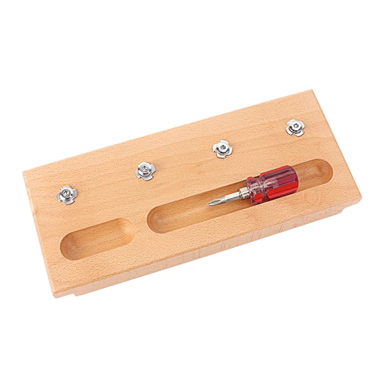 Montessori Wooden Nuts & Bolts Fine Motor Skill Tool | Montessori Educational Toys - Kid Zone
