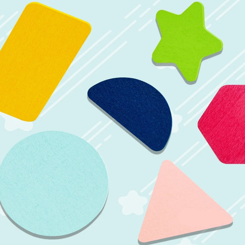 Geometry Shape Stacking Toy – Montessori Early Learning Game - Kid Zone