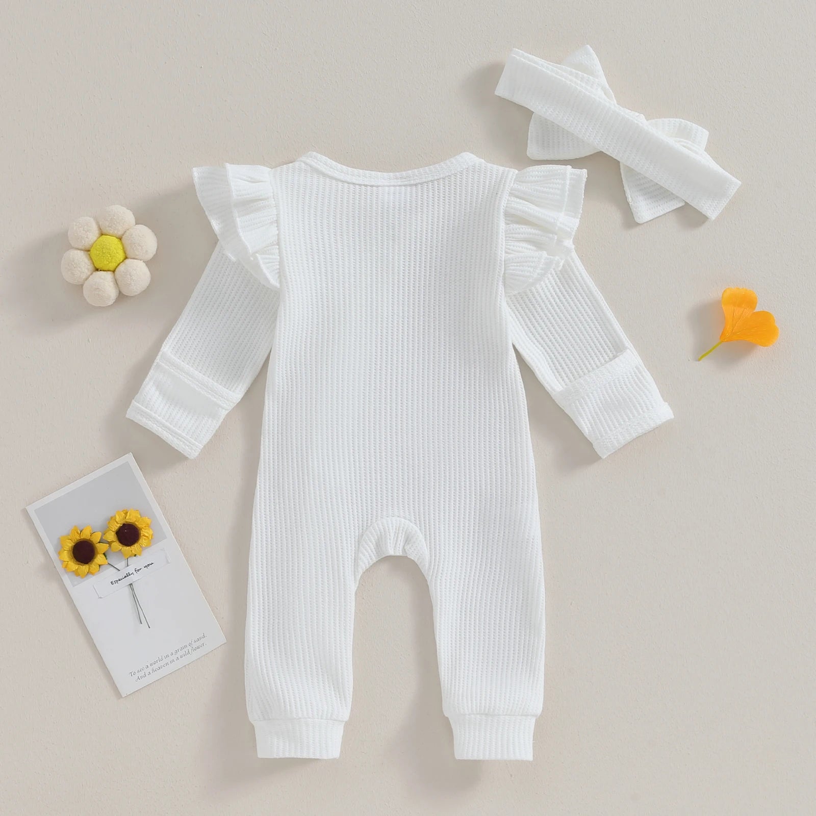 Lay Cute - Girls' Bow Jumpsuit