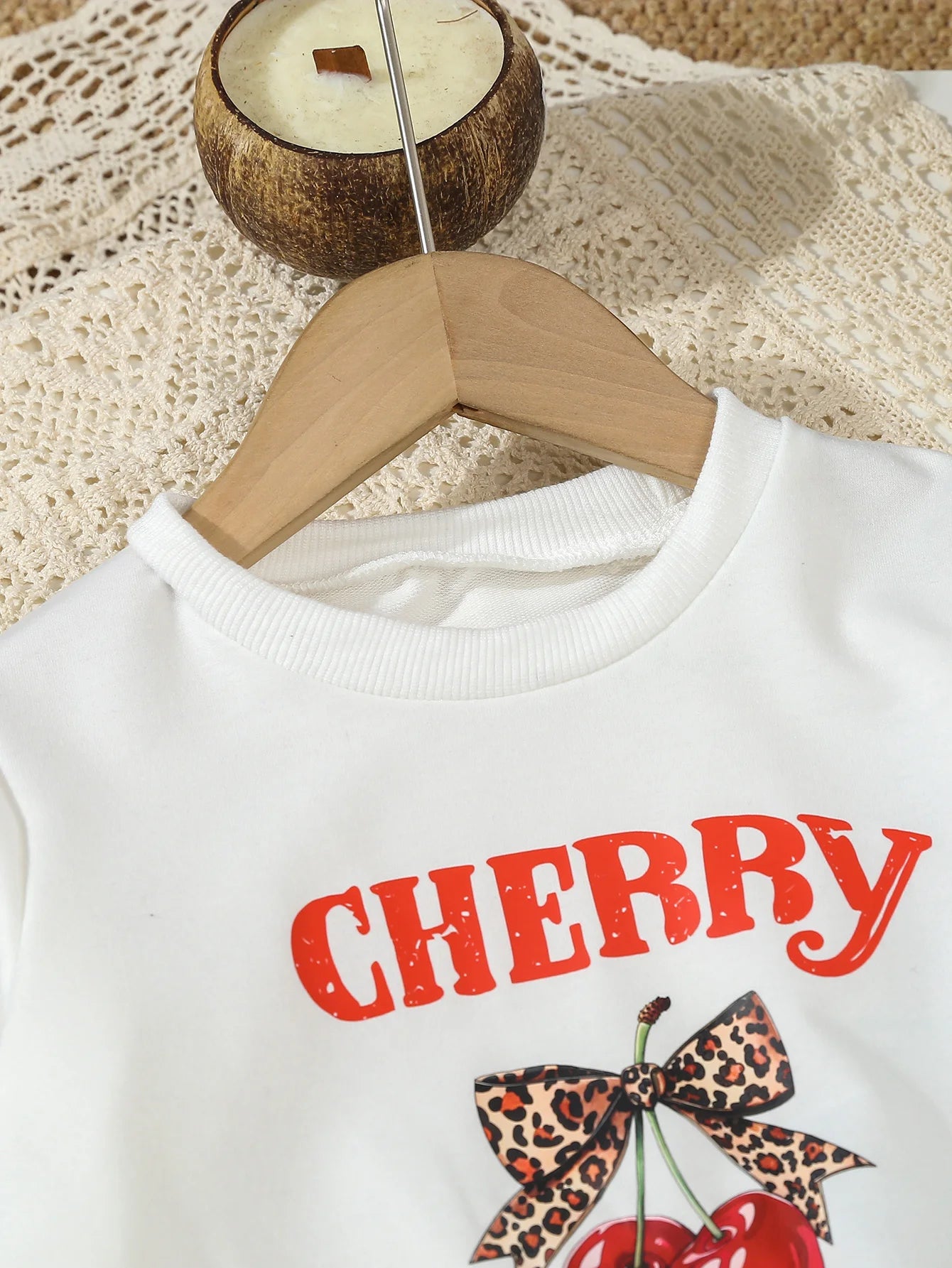 Baby Girl Winter Clothes – Cherry Print 2-Piece Set - Kid Zone