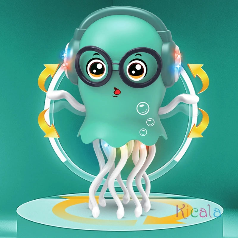 Musical Dancing Jellyfish Toy – Interactive LED Movement Toy with Smart Obstacle Sensor - Kid Zone