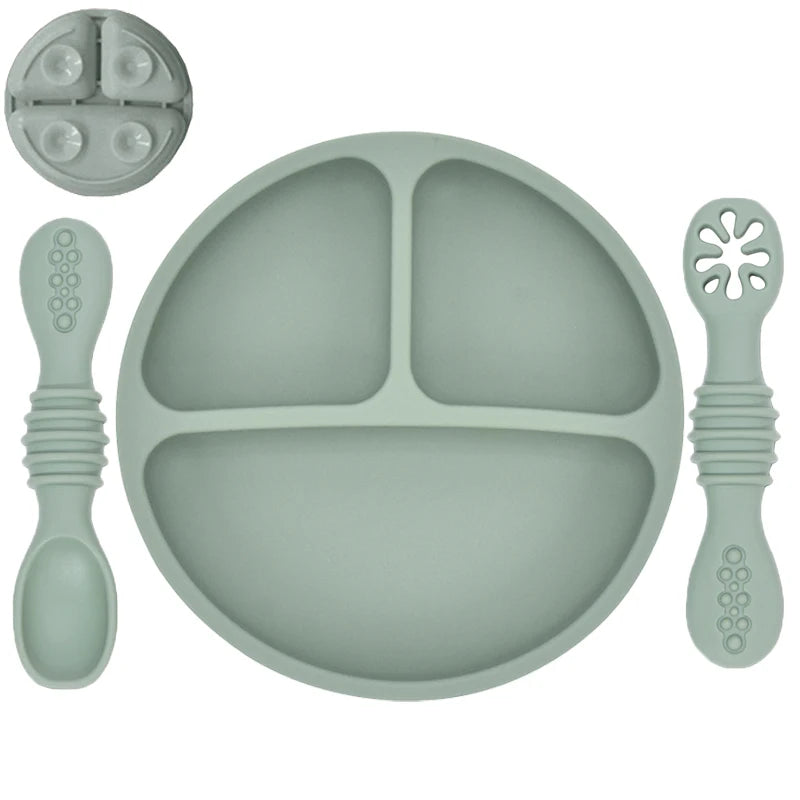 Non-Slip Silicone Baby Feeding Set – Safe & Soft Tableware for Kids - Kid Zone