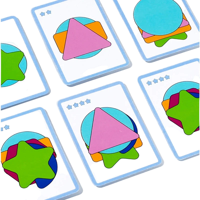 Geometry Shape Stacking Toy – Montessori Early Learning Game - Kid Zone