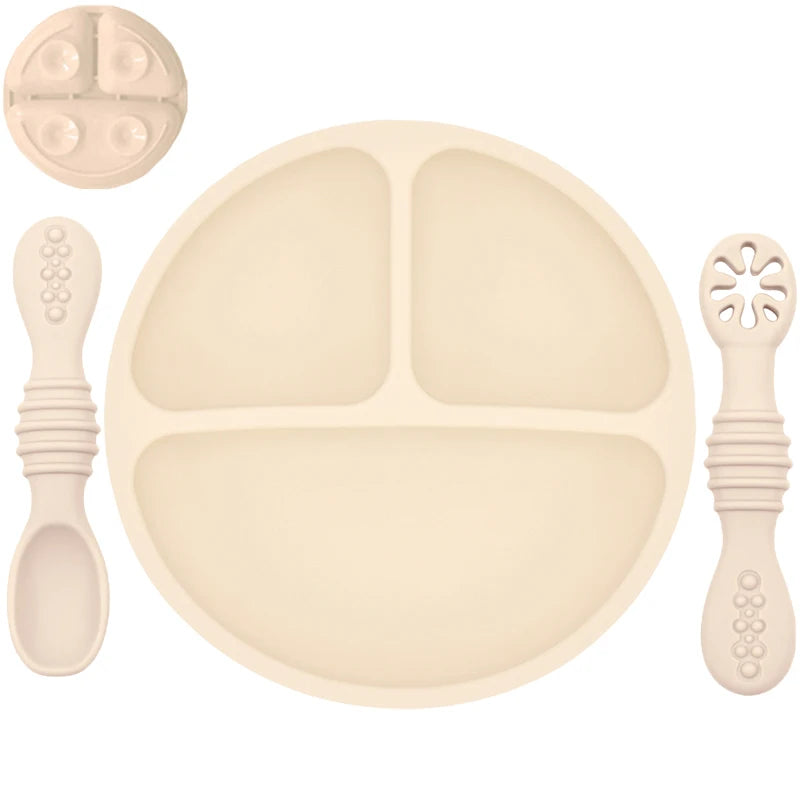 Non-Slip Silicone Baby Feeding Set – Safe & Soft Tableware for Kids - Kid Zone