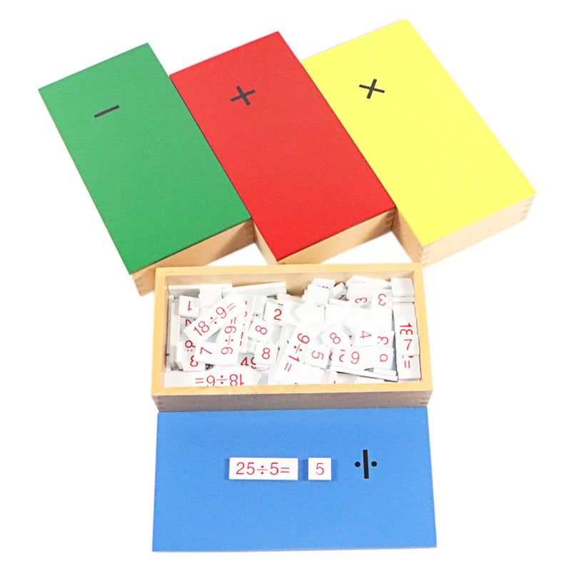 Montessori Wooden Math Board – Educational Counting & Operations Learning Toy for Kids - Kid Zone