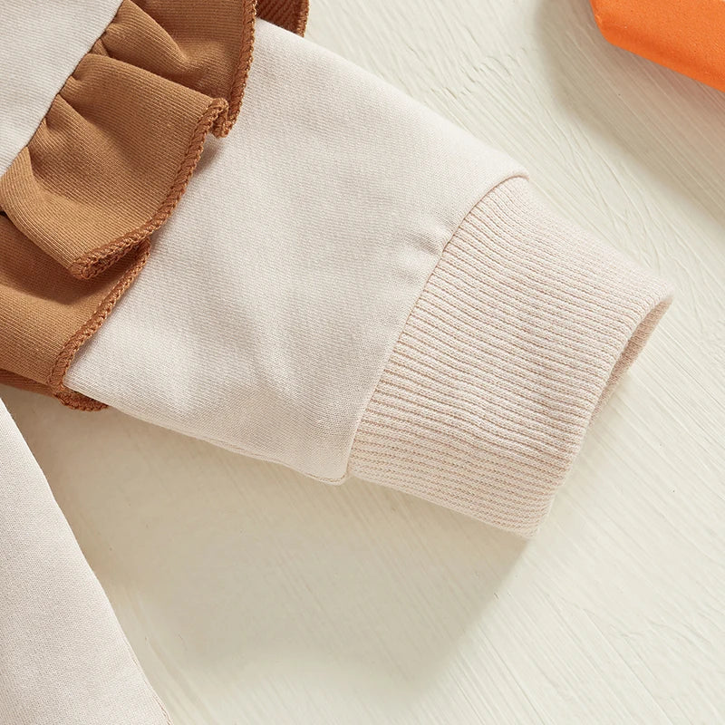 Trendy Baby Girl Clothes – 2-Piece Bow Sweatshirt Set - Kid Zone