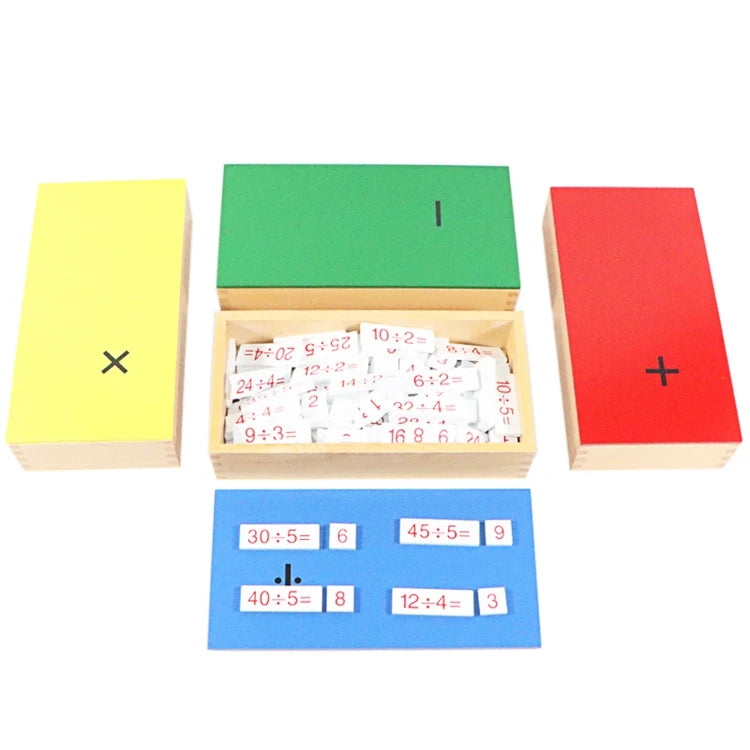 Montessori Wooden Math Board – Educational Counting & Operations Learning Toy for Kids - Kid Zone