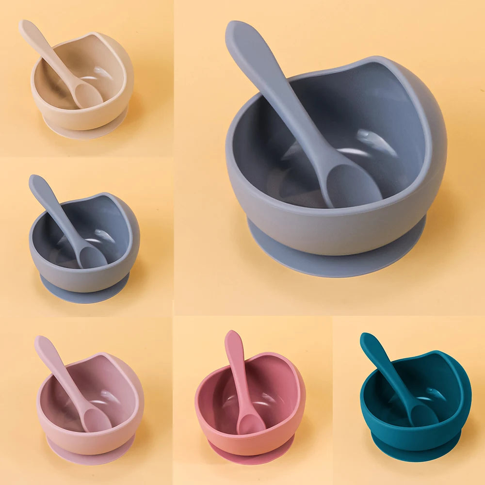Silicone Kids Feeding Set – Safe, Flexible & BPA-Free Tableware for Daily Use - Kid Zone