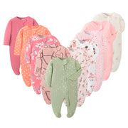 Wubby Sleep – Long Zipper Newborn Cotton Pajama | Soft Newborn Sleepwear - Kid Zone