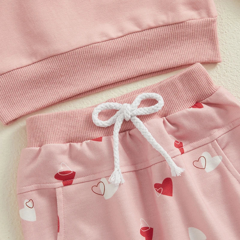 Valentine’s Day Baby Girl Outfit – 2-Piece Set - Kid Zone