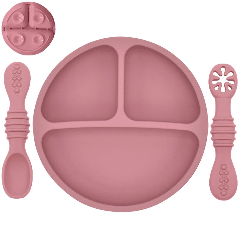 Non-Slip Silicone Baby Feeding Set – Safe & Soft Tableware for Kids - Kid Zone