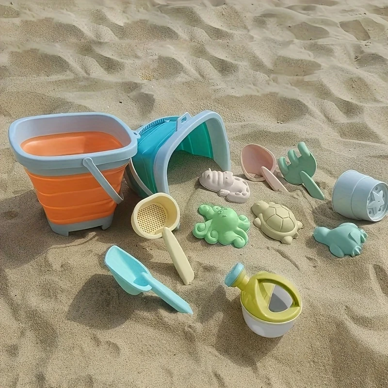 11-Piece Beach Sand Toy Set with Large Mesh Bag – Perfect for Outdoor Fun - Kid Zone