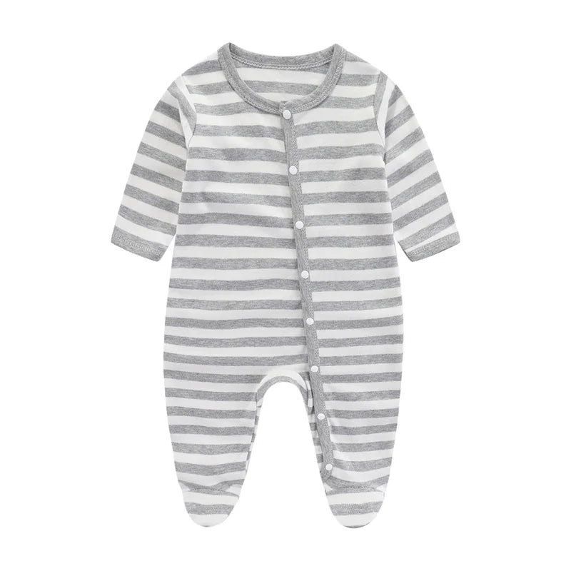 Cute Newborn Clothes – Lomi Baby Soft Striped Bodysuit - Kid Zone