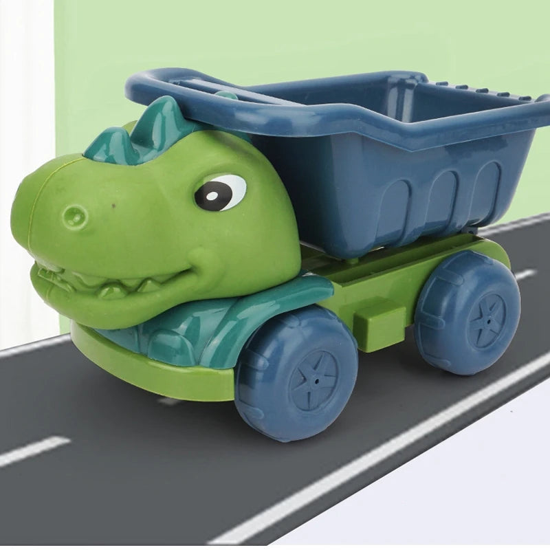 Dinosaur Beach Sand Play Set – Dump Truck, Sand Molds & Digging Tools - Kid Zone