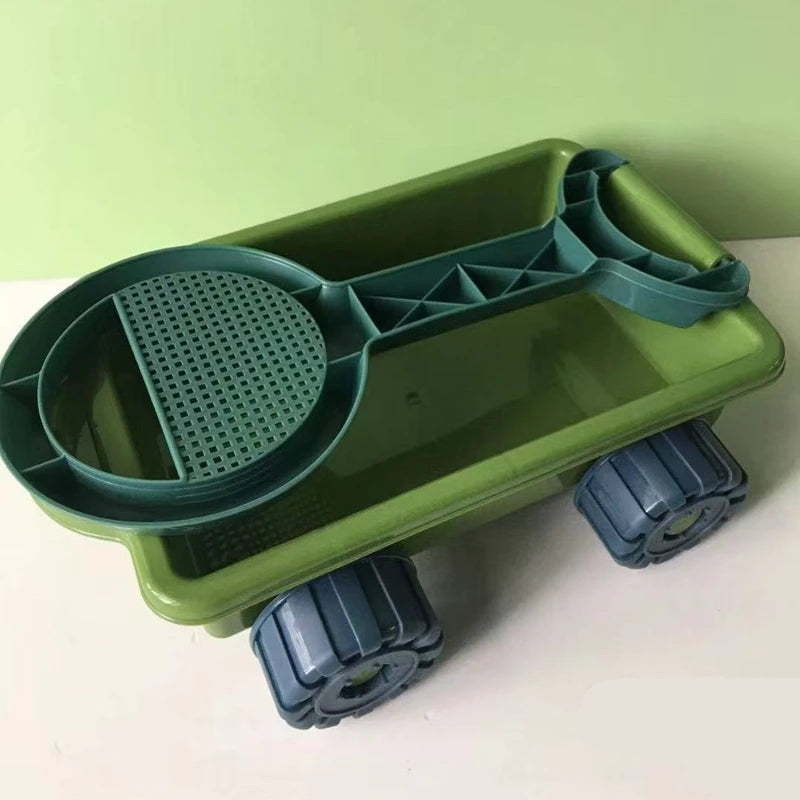 Dinosaur Beach Sand Play Set – Dump Truck, Sand Molds & Digging Tools - Kid Zone