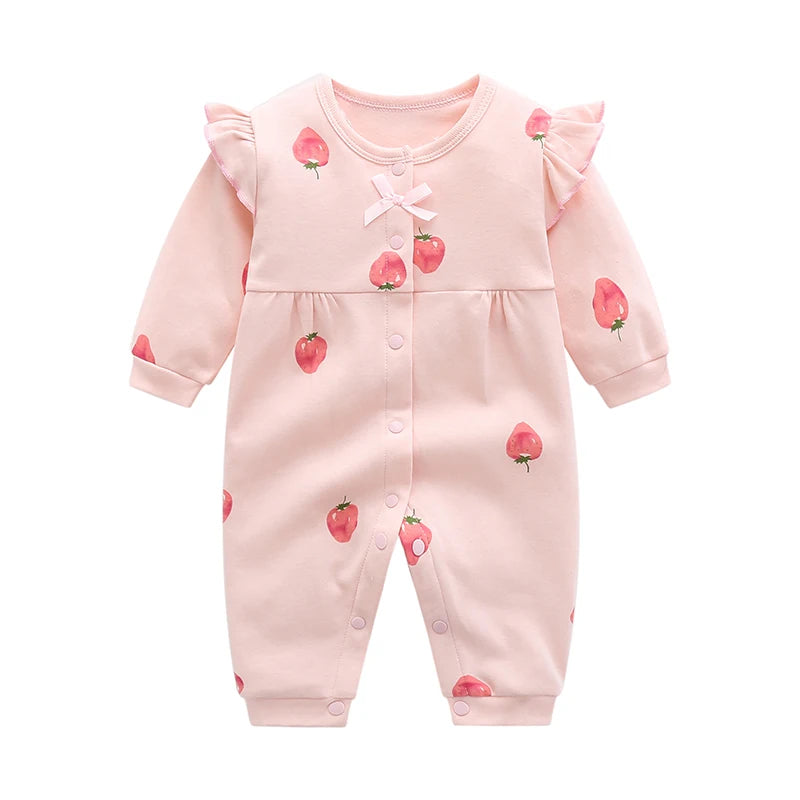 Danton Cute – Newborn Baby Girl Cotton Romper | Soft Infant Clothes - Kid Zone