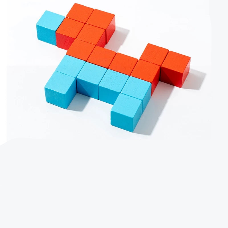 Montessori Magic Puzzle Blocks – Colorful Logic & Spatial Thinking Toy - Kid Zone