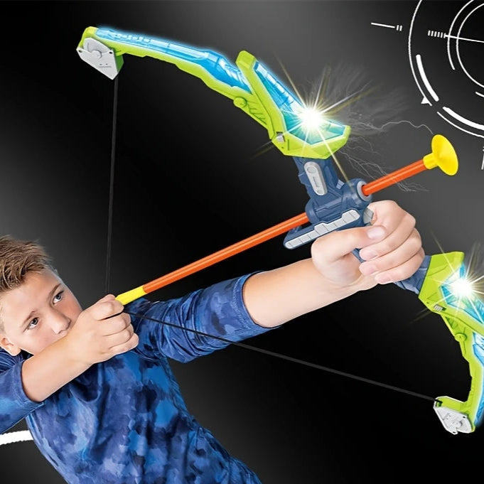 LED Archery Set for Kids – Safe Bow & Suction Arrows Skill-Building Toy (Ages 3–12) - Kid Zone