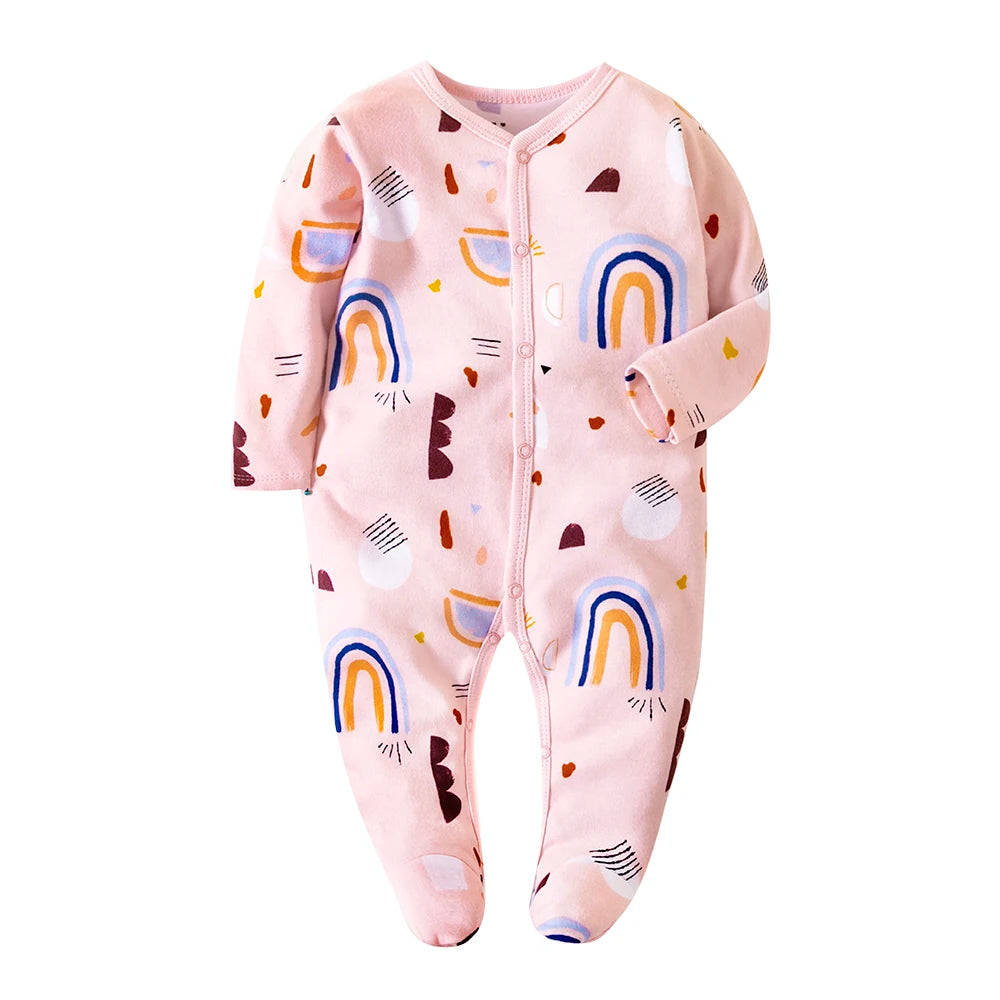Wubby Sleep – Long Zipper Newborn Cotton Pajama | Soft Newborn Sleepwear - Kid Zone