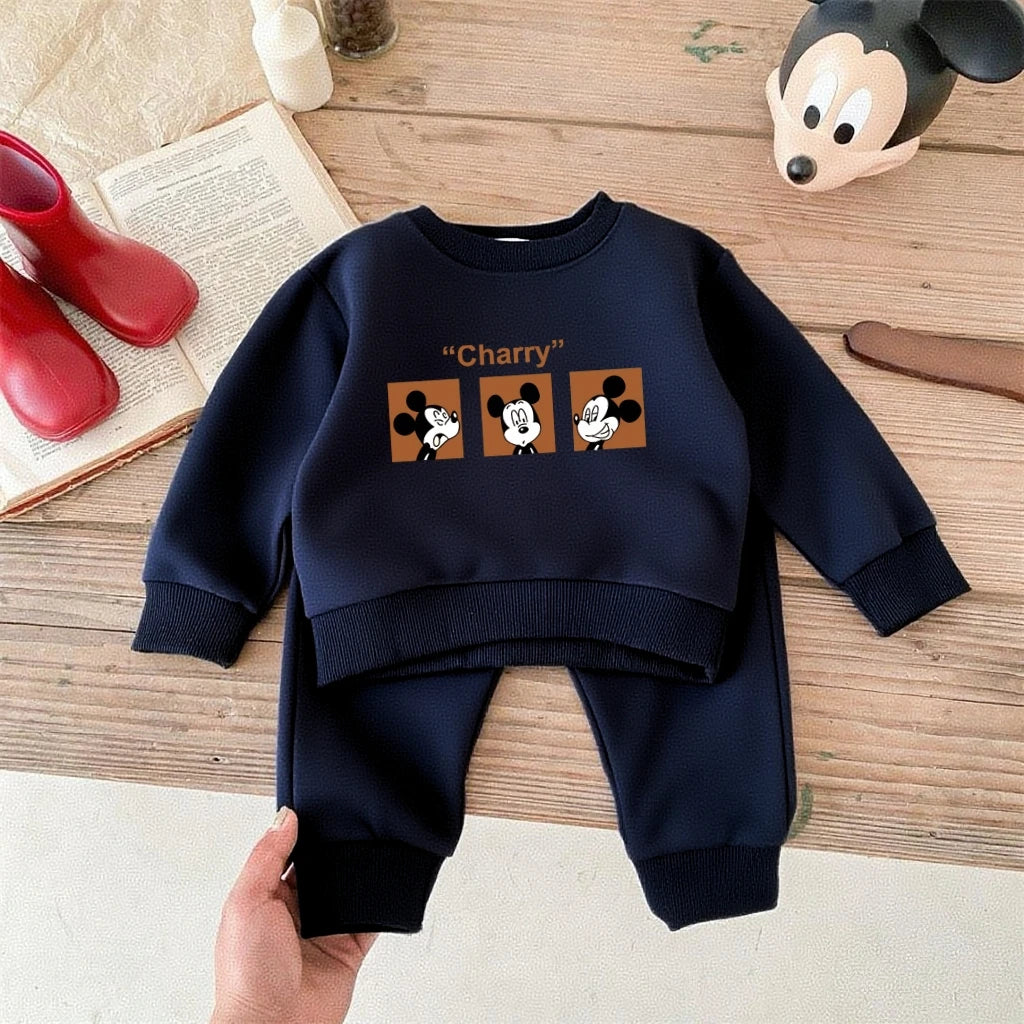 Disney Baby Boy Clothes – Mickey Mouse Hooded Sweatshirt & Jogger Pants Set - Kid Zone