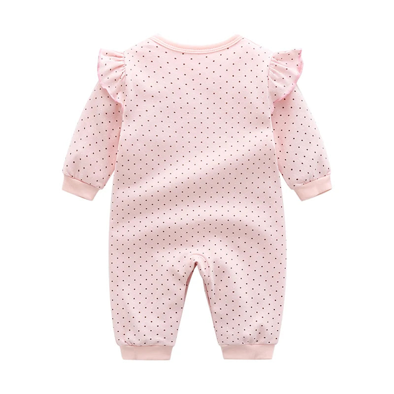 Tutti Dot – Polka Dot Newborn Baby Girl Bodysuit | Soft Cotton Infant Clothes - Kid Zone