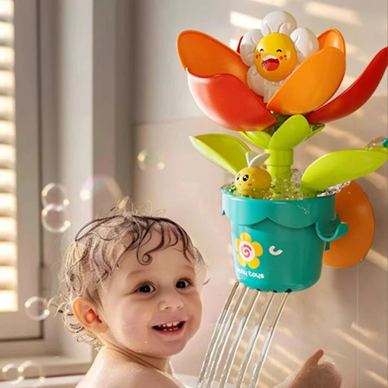 Sunflower Bath Shower Toy – Interactive Water-Spray Fun for Babies & Toddlers - Kid Zone