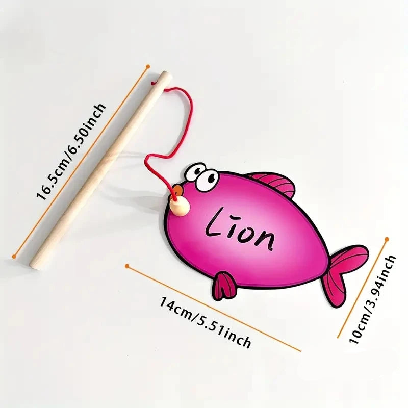 Montessori Magnetic Fishing Learning Game – Educational Sight Word & Letter Activity for Kids - Kid Zone