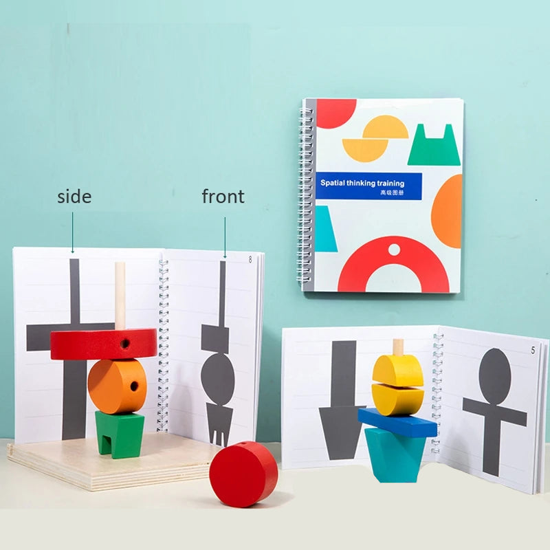 3D Wooden Blocks Puzzle Set – Montessori Wooden Educational Toys for Kids - Kid Zone