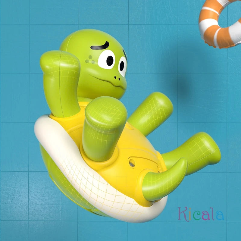 Electric Bath Turtle Toy for Kids – Floating Sprinkler & Rotating Water Play - Kid Zone