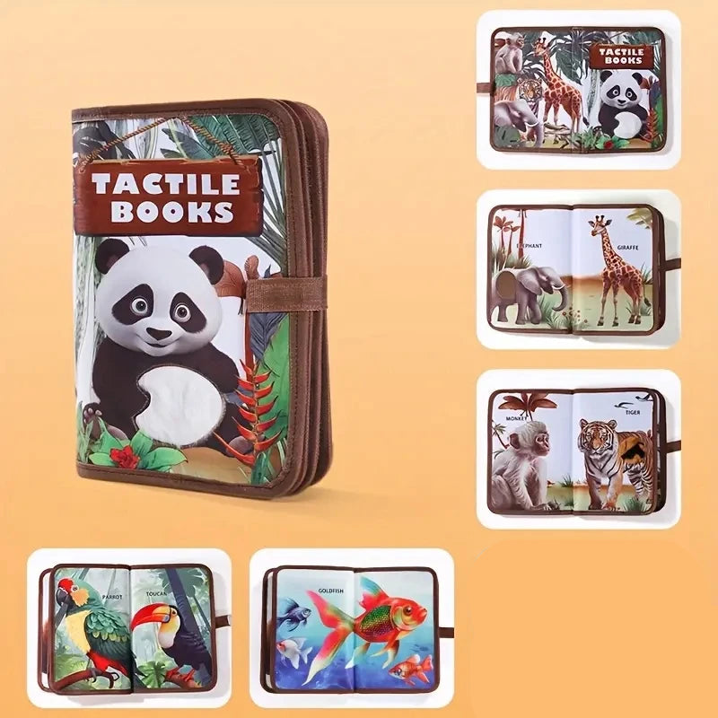 Interactive Soft Cloth Baby Book – Sensory Development Educational Baby Toys - Kid Zone