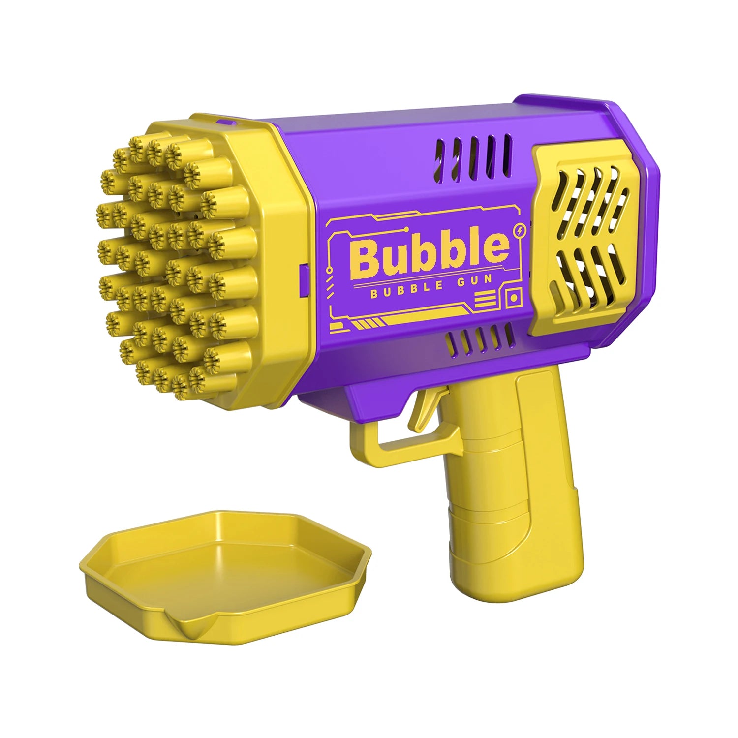 Galaxy LED Bubble Gun – 40-Hole High-Output Bubble Blaster for Kids - Kid Zone