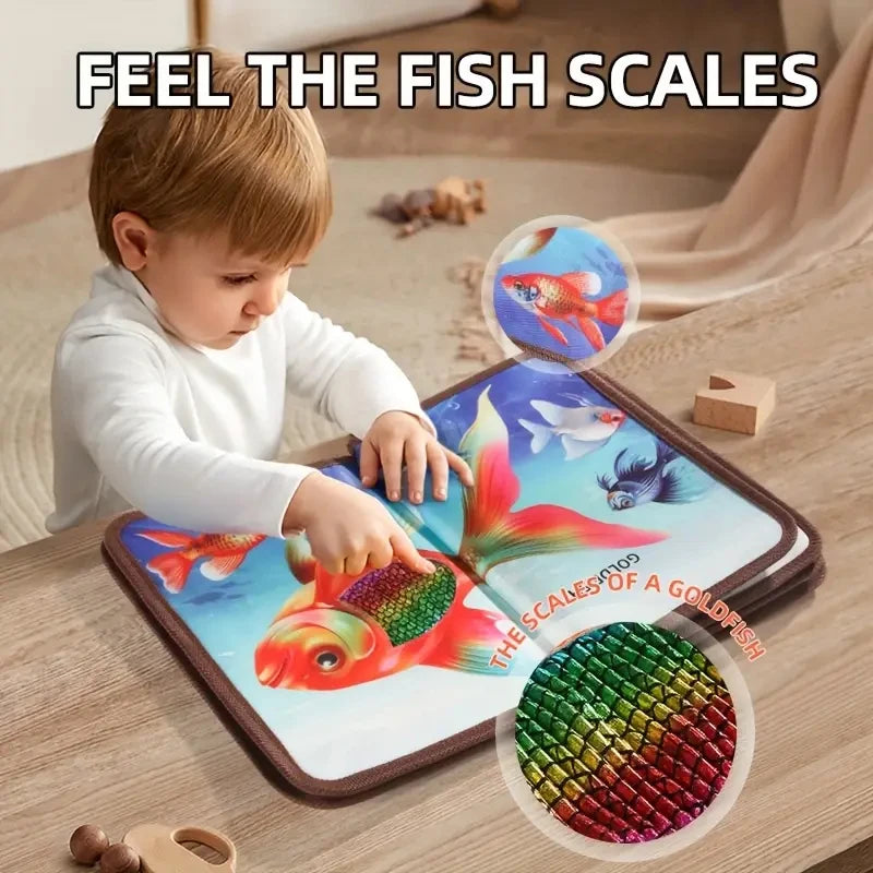 Interactive Soft Cloth Baby Book – Sensory Development Educational Baby Toys - Kid Zone