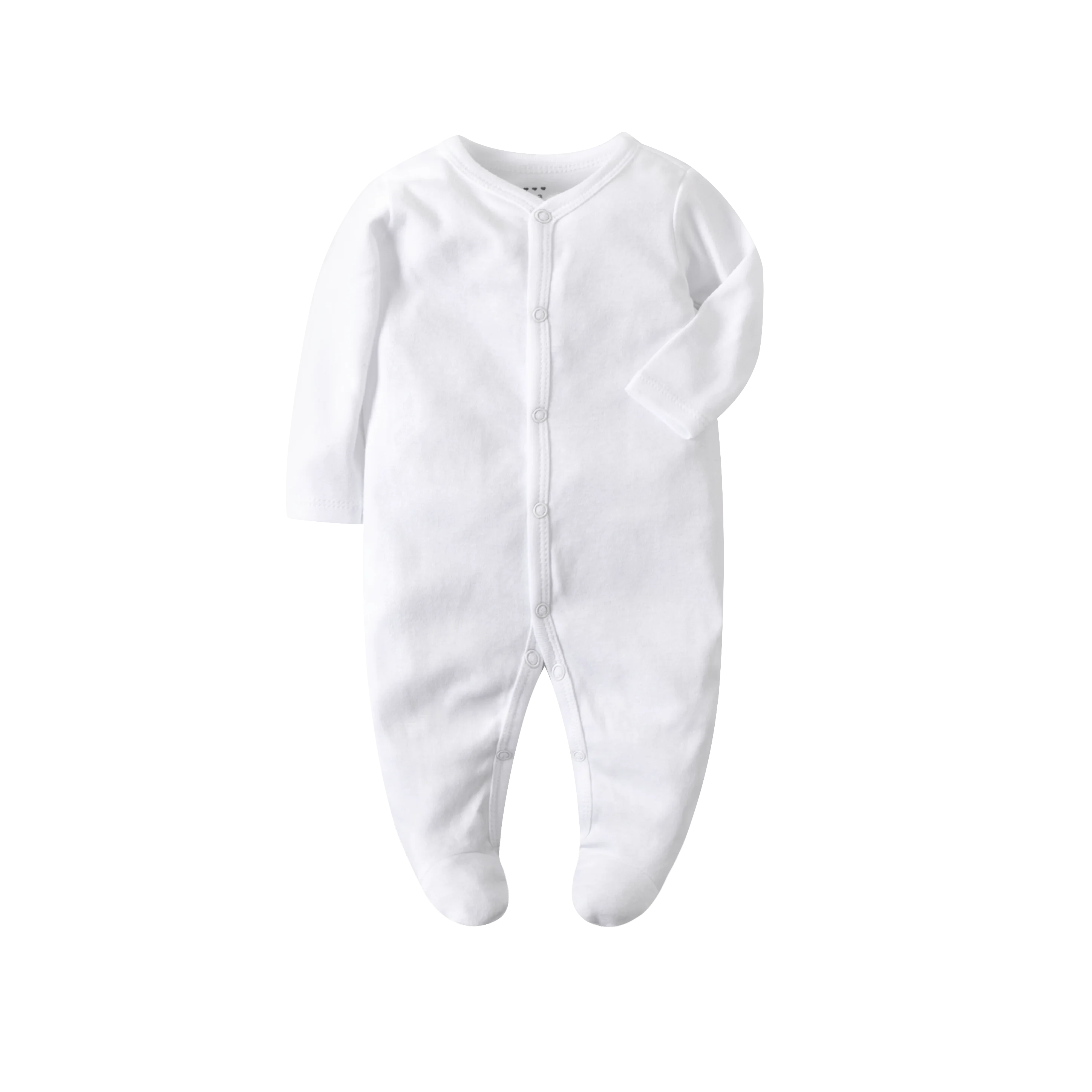 Wubby Sleep – Long Zipper Newborn Cotton Pajama | Soft Newborn Sleepwear - Kid Zone
