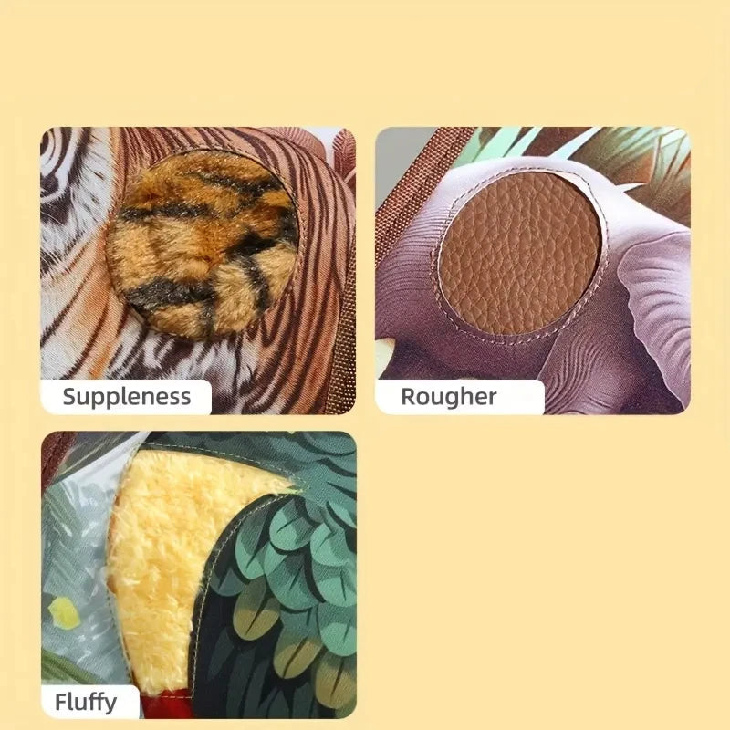 Interactive Soft Cloth Baby Book – Sensory Development Educational Baby Toys - Kid Zone