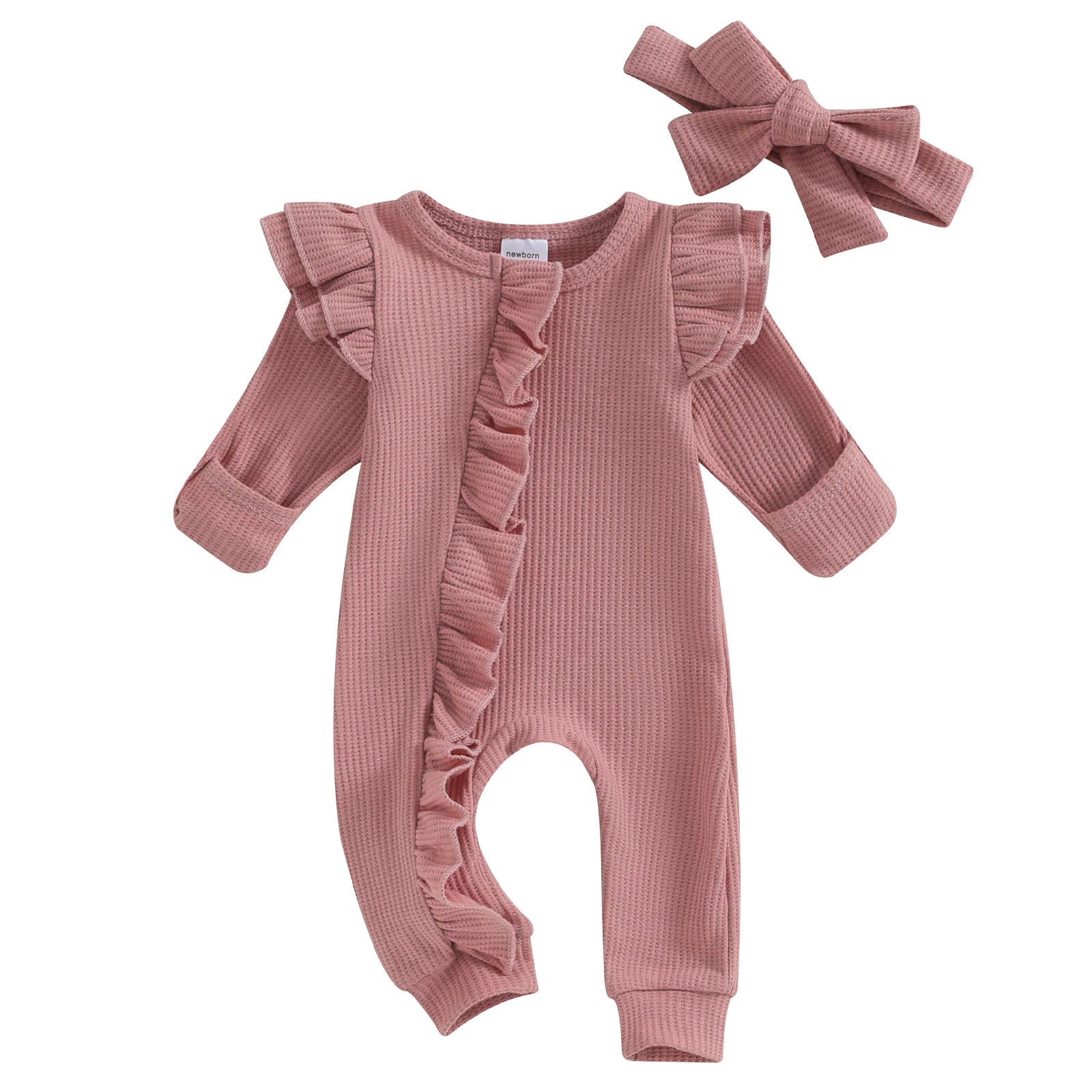 Lay Cute - Girls' Bow Jumpsuit