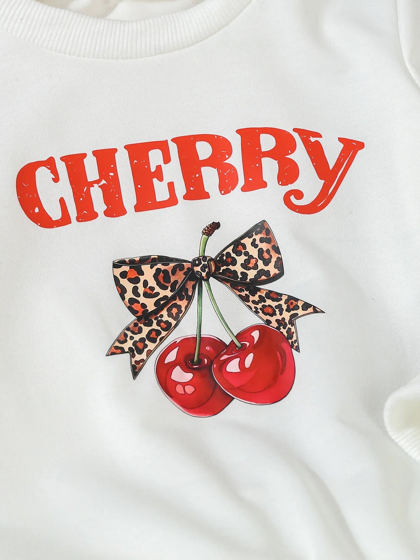 Baby Girl Winter Clothes – Cherry Print 2-Piece Set - Kid Zone