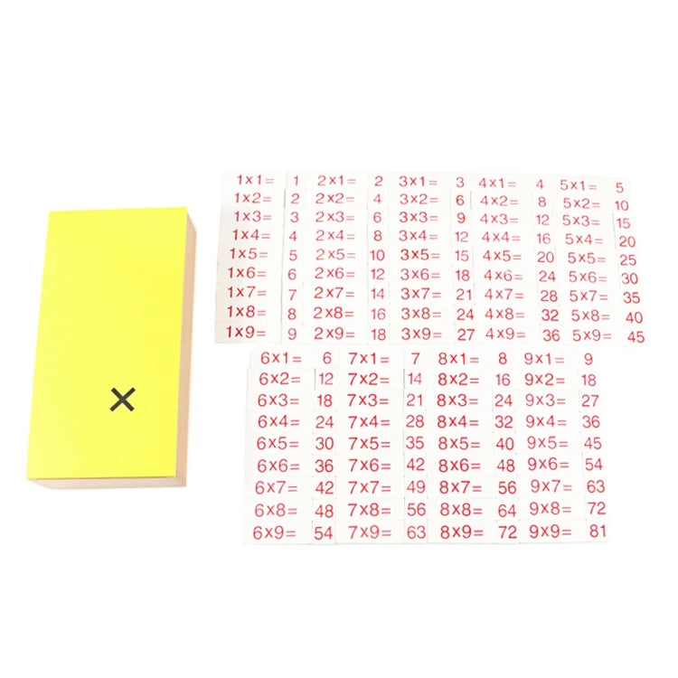 Montessori Wooden Math Board – Educational Counting & Operations Learning Toy for Kids - Kid Zone