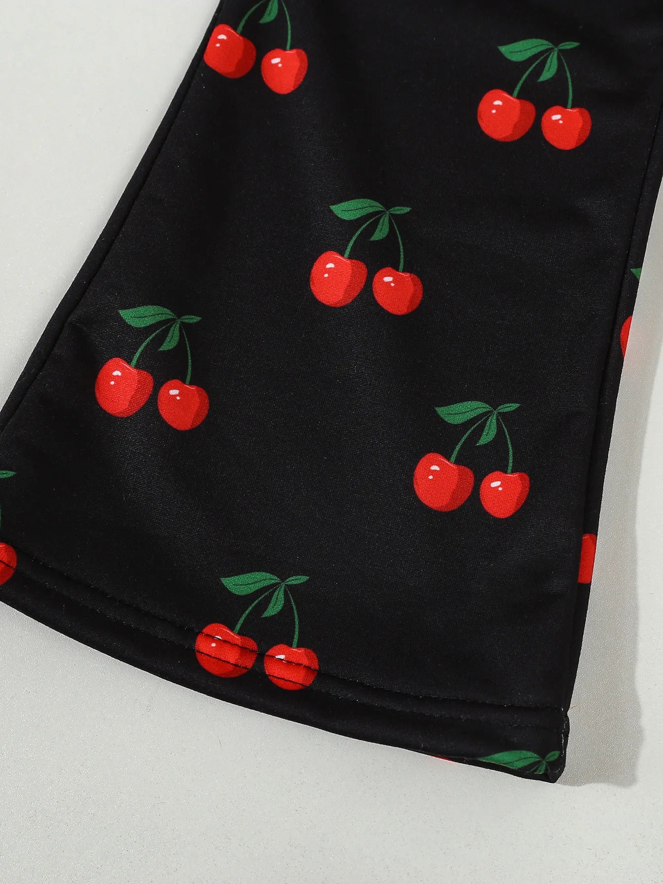 Baby Girl Winter Clothes – Cherry Print 2-Piece Set - Kid Zone