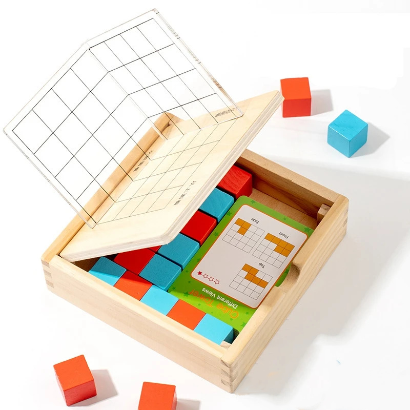 Montessori Magic Puzzle Blocks – Colorful Logic & Spatial Thinking Toy - Kid Zone