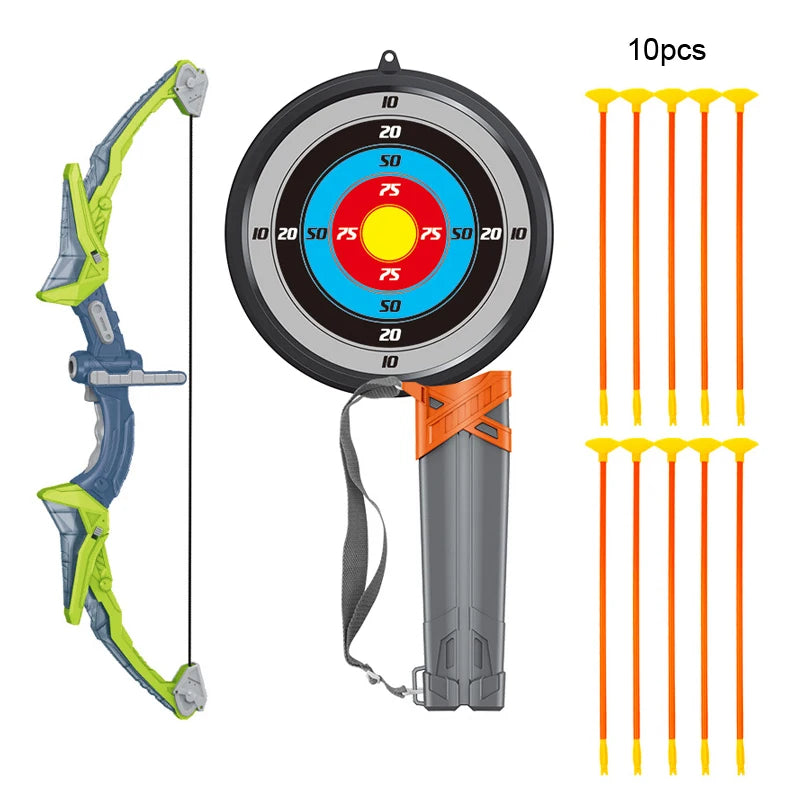 LED Archery Set for Kids – Safe Bow & Suction Arrows Skill-Building Toy (Ages 3–12) - Kid Zone