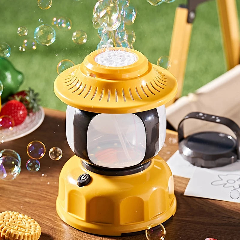 Automatic LED Bubble Machine – Cartoon Bubble Blower for Kids - Kid Zone