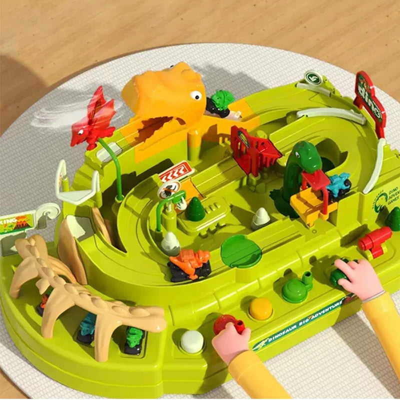 Montessori Train Racing Track Set – Interactive Educational Adventure Playset for Kids - Kid Zone