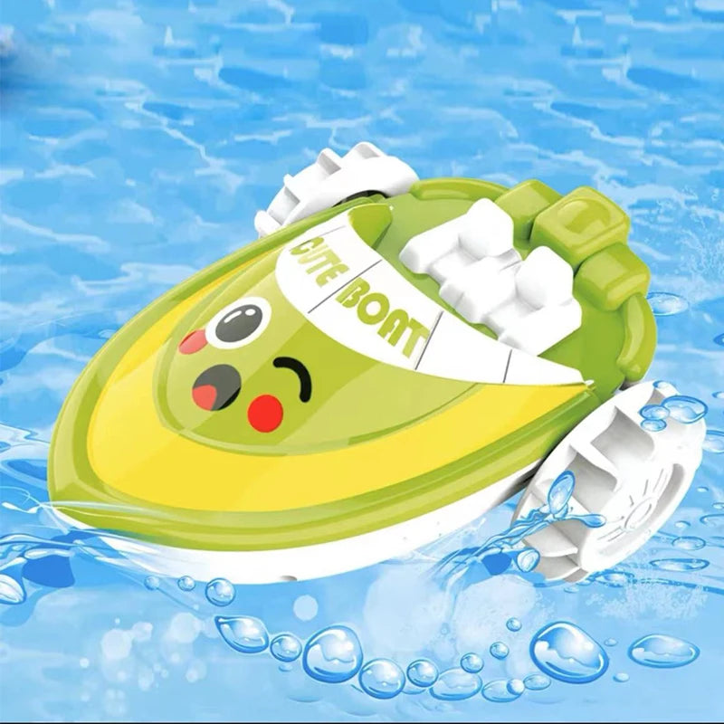 High-Speed RC Mini Racing Boat with LED Lights – Wireless Remote Control Water Toy - Kid Zone
