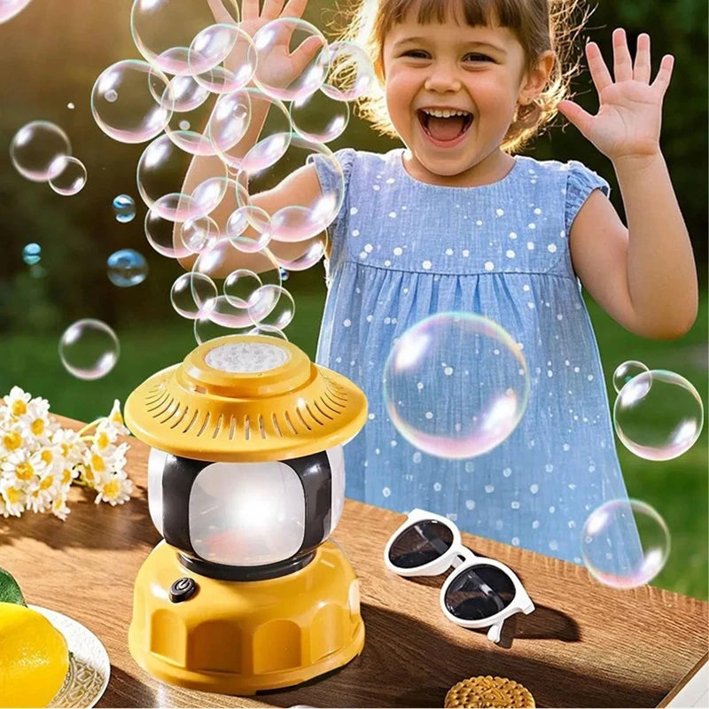 آلة الفقاعات الأوتوماتيكية بإضاءة LED