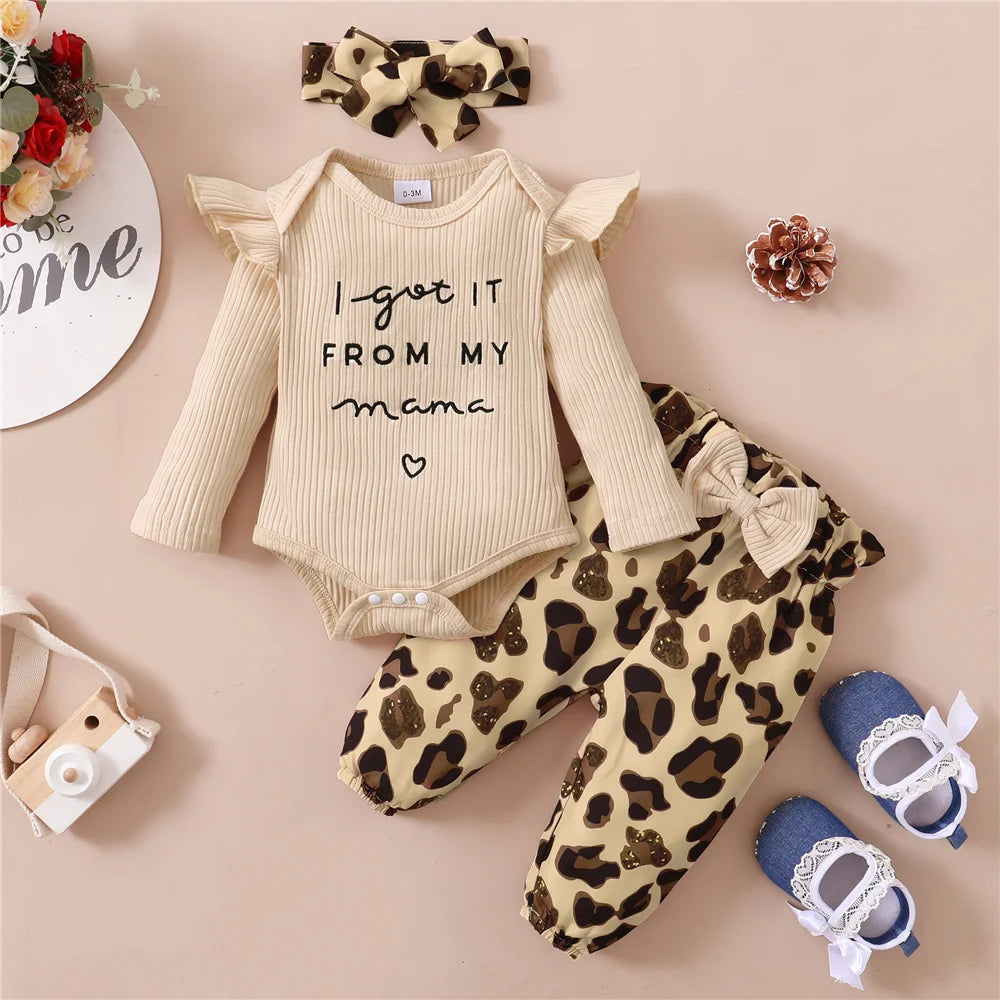 Trendy Three-Piece Baby Girl Outfit – Cute Baby Girl Clothes - Kid Zone