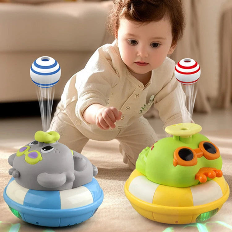 Interactive Floating Animal Ball – Musical LED Obstacle-Avoiding Educational Toy for Kids - Kid Zone