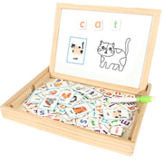 Montessori CVC Word Building Wooden Puzzle – Alphabet Learning & Early Spelling Toy - Kid Zone