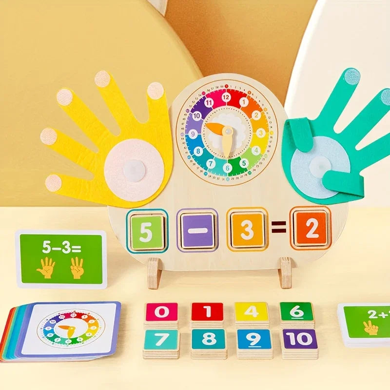 Kids Wooden Educational Frog Toy – Number Learning Puzzle for Toddlers - Kid Zone