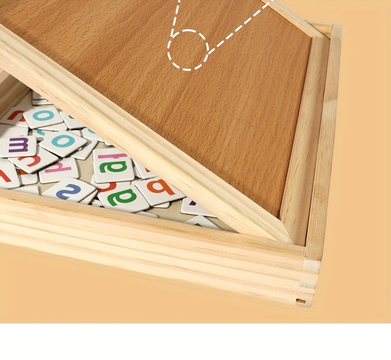 Montessori CVC Word Building Wooden Puzzle – Alphabet Learning & Early Spelling Toy - Kid Zone